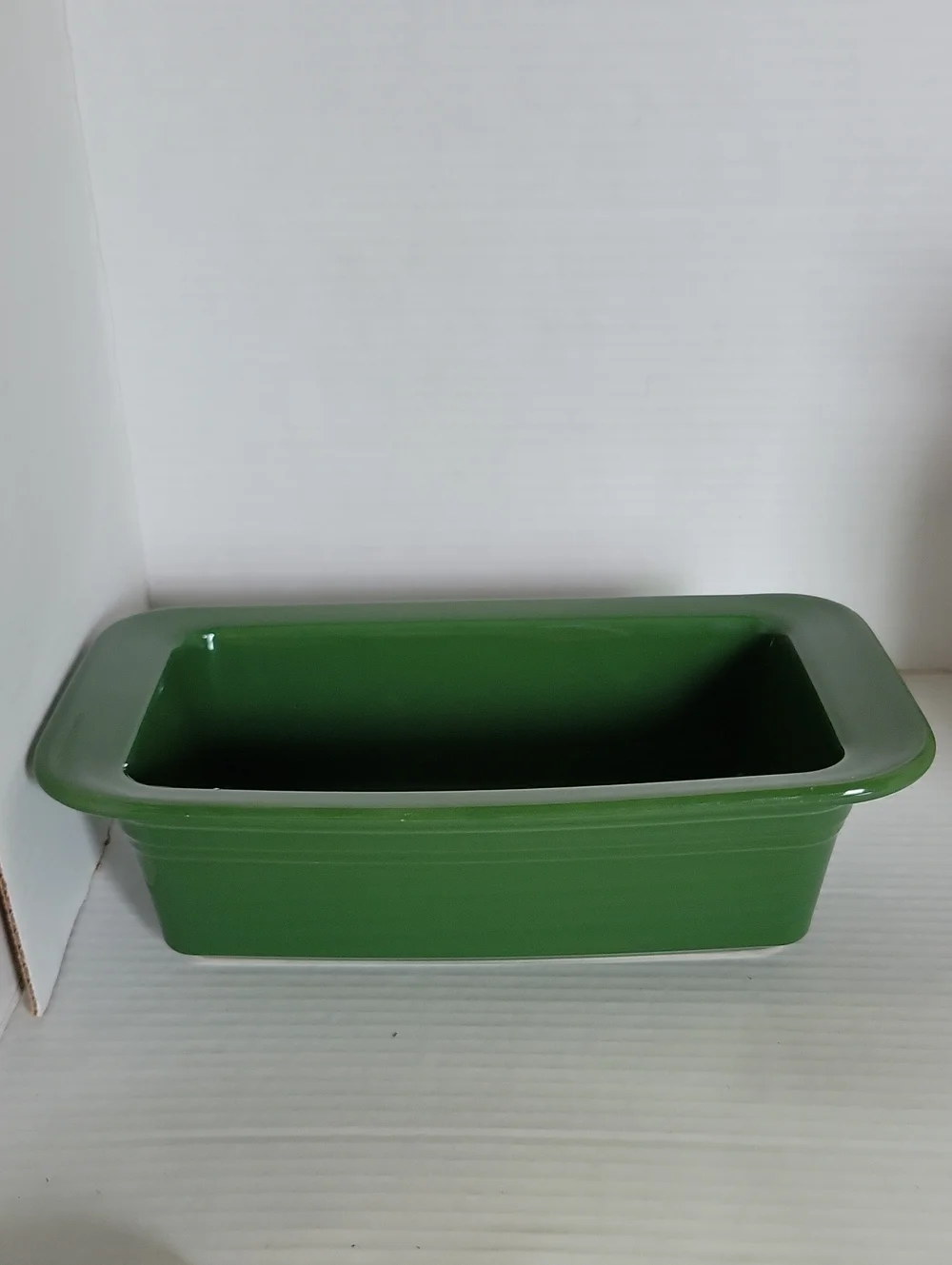 Fiestaware Fiesta Loaf Pan Baking Bakeware Cookware Bake Baker Dish Jade Green